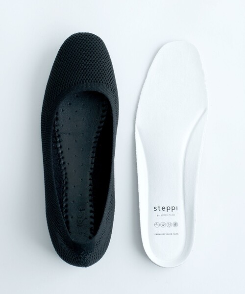 「UNFILO」 「steppi」バレエシューズ 7 ネイビー レディース_画像9