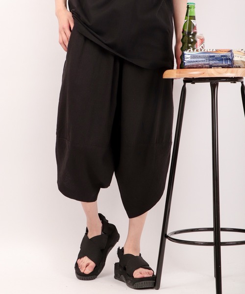 「FUNALIVE」 サルエルパンツ X-LARGE ネイビー メンズ_画像9