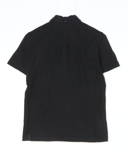 「LYLE&SCOTT」 ワンポイント半袖ポロシャツ M ブラック メンズ_画像2