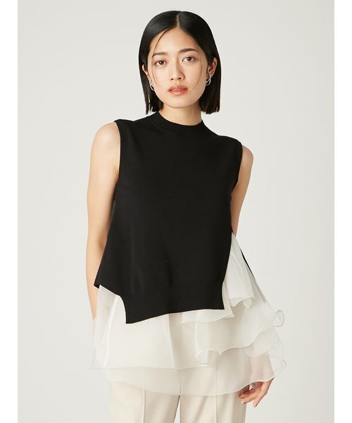 「FRAY I.D」 半袖ニット ONE SIZE ベージュ レディースの画像