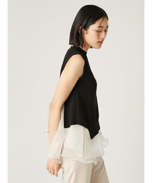 「FRAY I.D」 半袖ニット ONE SIZE ベージュ レディースの画像