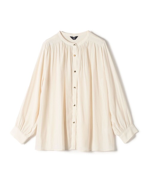 「SHIPS Colors」 長袖ブラウス ONE SIZE ライトブルー レディース_画像3