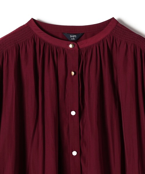 「SHIPS Colors」 長袖ブラウス ONE SIZE ライトブルー レディース_画像6