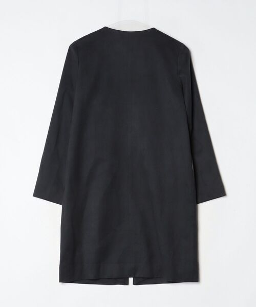 「LOUNGEDRESS」 ノーカラーコート SMALL ブラック レディース_画像2