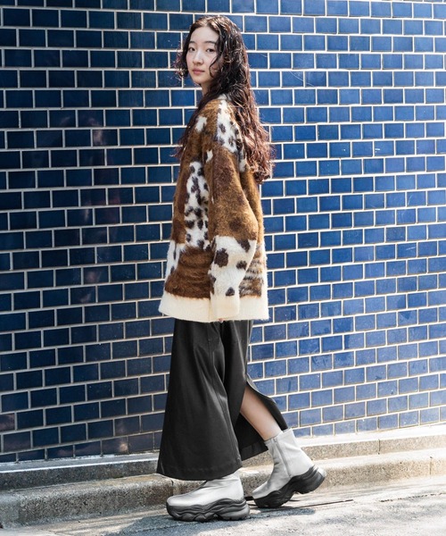 新品未使用Niko and…フェアアイルカーディガン ブラウンLサイズ niko and…（ニコアンド） ニットカーディガン FREE ブラウン