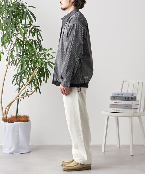 「HINSON」 長袖シャツ X-LARGE ネイビー メンズ_画像7