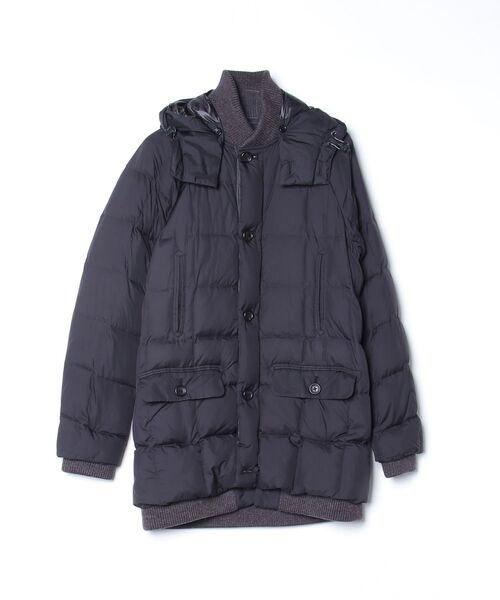 NANO universe（ナノ・ユニバース） ダウンジャケット MEDIUM ブラック