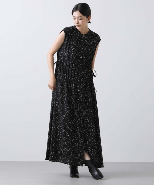 「Gready Brilliant」 「tomberduciel」半袖ワンピース 38 ブラック×ホワイト レディースの画像