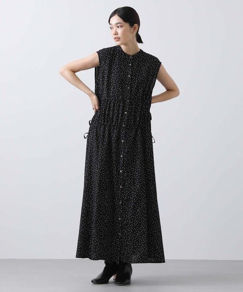 「Gready Brilliant」 「tomberduciel」半袖ワンピース 38 ブラック×ホワイト レディースの画像