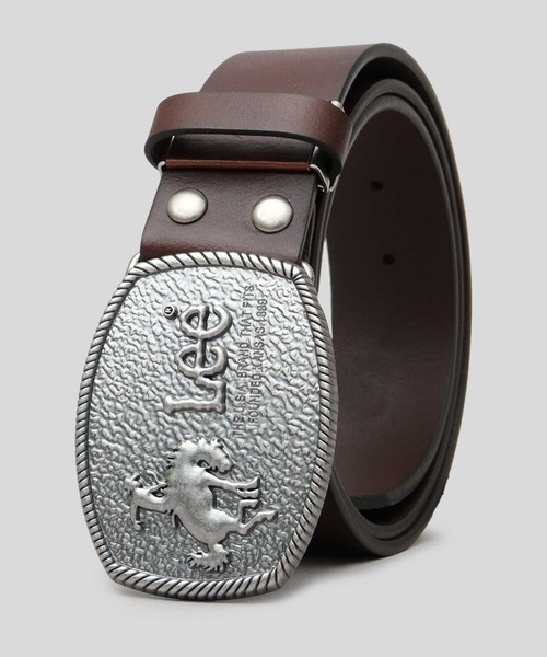 Lee（リー） ベルト 本革 トップ式バックル レザーベルト 跳ね馬