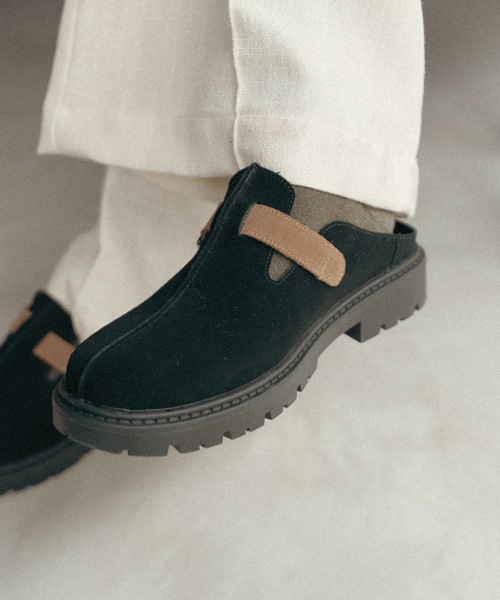 cii サンダル SPLIT LEATHER MULE SABOT / スプリットレザーミュール