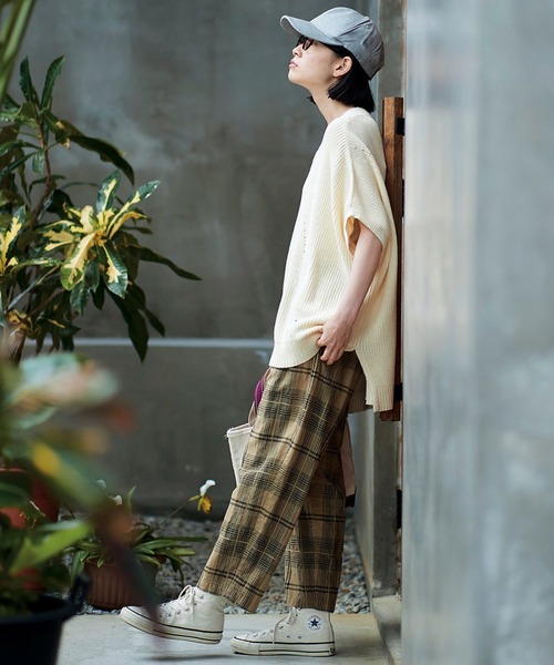 「Sunny clouds」 イージーパンツ X-LARGE ベージュ レディース_画像3