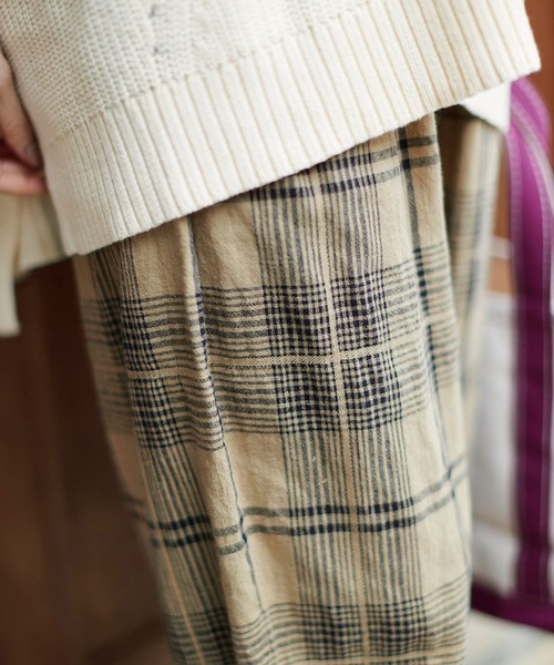 「Sunny clouds」 イージーパンツ X-LARGE ベージュ レディース_画像6