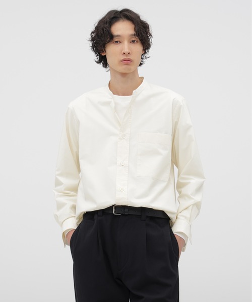 MARGARET HOWELL（マーガレットハウエル） シャツ COTTON WOOL POPLIN