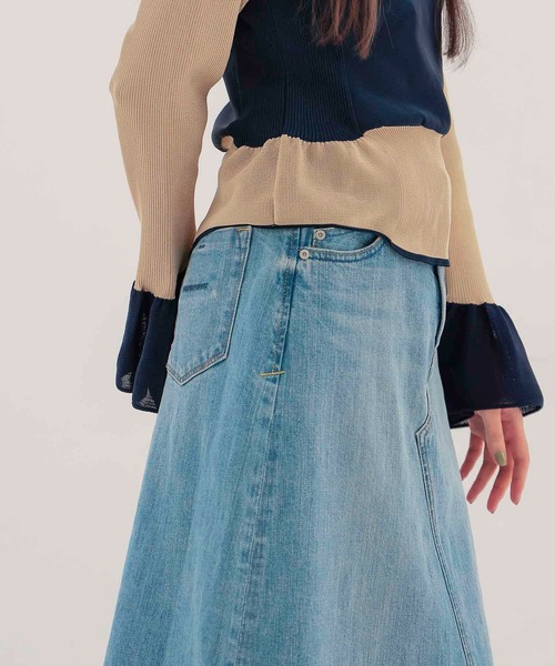 YANUK（ヤヌーク） デニムスカート YANUK / Flare Long Skirt(フレア