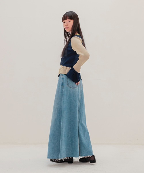YANUK（ヤヌーク） デニムスカート YANUK / Flare Long Skirt(フレア