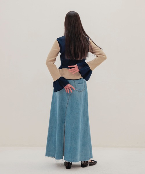 YANUK（ヤヌーク） デニムスカート YANUK / Flare Long Skirt(フレア