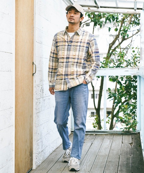 「BAYFLOW」 デニムパンツ SMALL ダークブルー メンズ_画像3