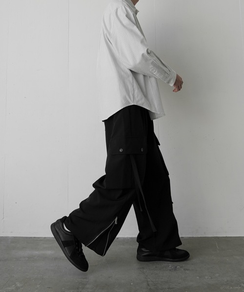 「Casper John」 カーゴパンツ SMALL ブラック メンズ_画像6