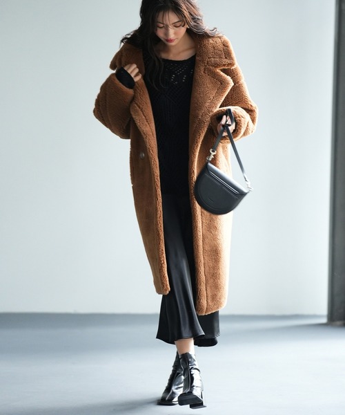 SAISON DE PAPILLON（セゾンドパピヨン） コート S ホワイト