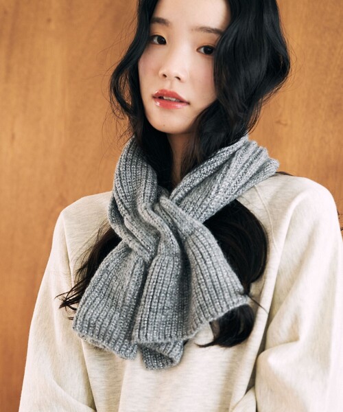 「FREAK'S STORE」 マフラー ONE SIZE ナチュラル レディース_画像5