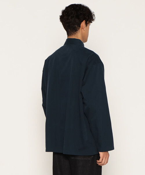 「DANTON」 長袖シャツ 38 ネイビー メンズ_画像6