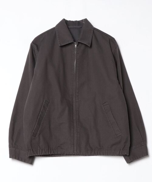 ダークグレー ジップアップジャケット SHIPS（シップス） ブルゾン LARGE ダークグレー メンズ : ZOZOTOWN