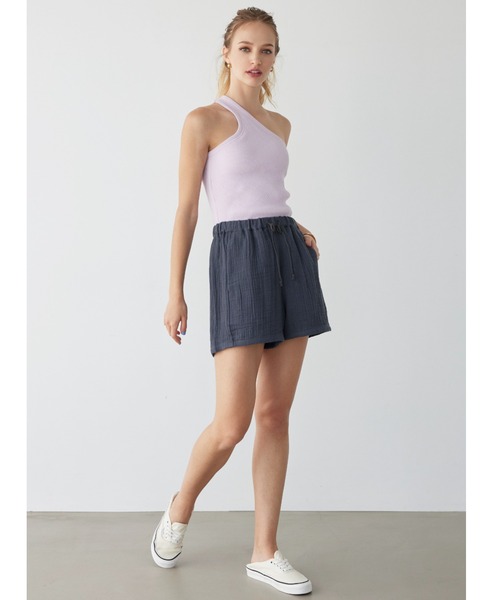 「ALEXIA STAM」 ショートパンツ M チャコールグレー レディース_画像6