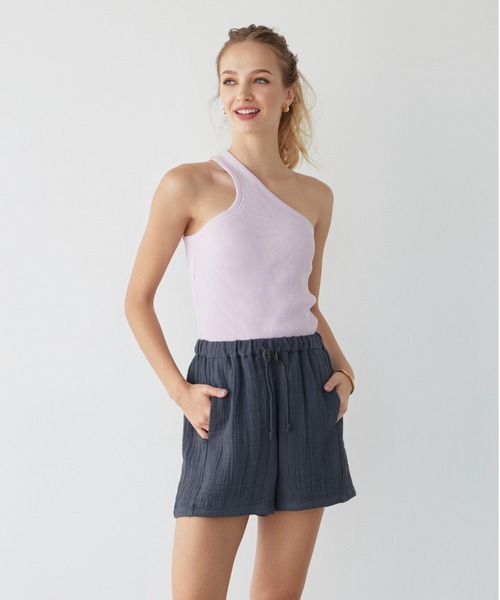 「ALEXIA STAM」 ショートパンツ M チャコールグレー レディース_画像8