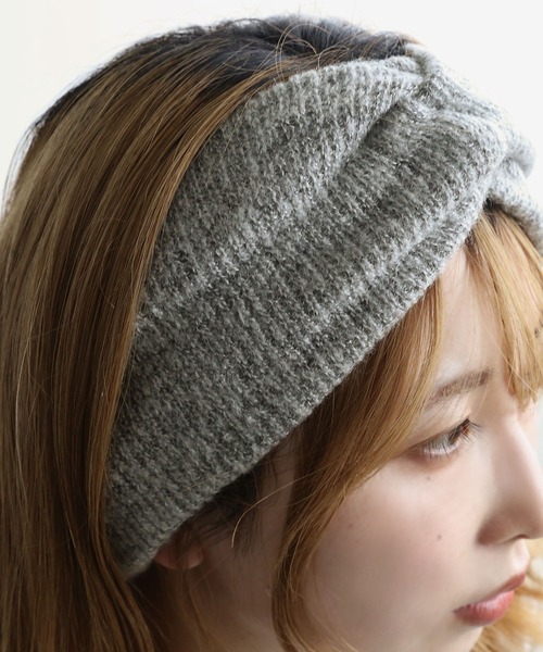 colleca la（コレカラ） ヘアバンド 2WAYツイストニットターバン