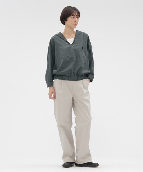 MHL.（エムエイチエル） パンツ WASHED CHINO COTTON レディース