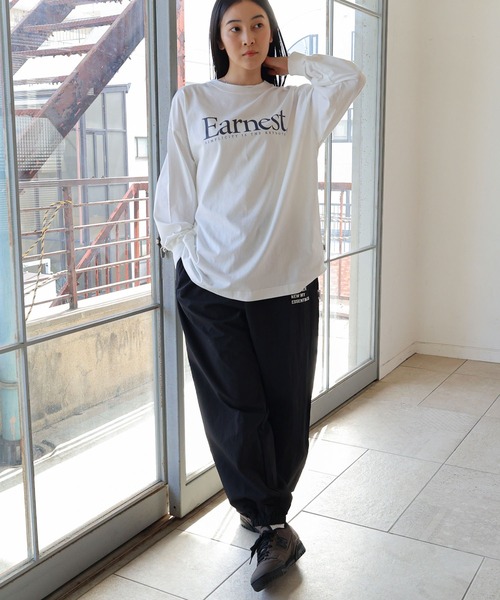「ANME」 長袖カットソー M オートミール レディース_画像3