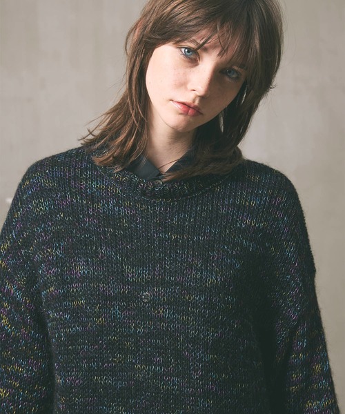 「MAISON SPECIAL」 長袖ニット 2 シルバー メンズ_画像9