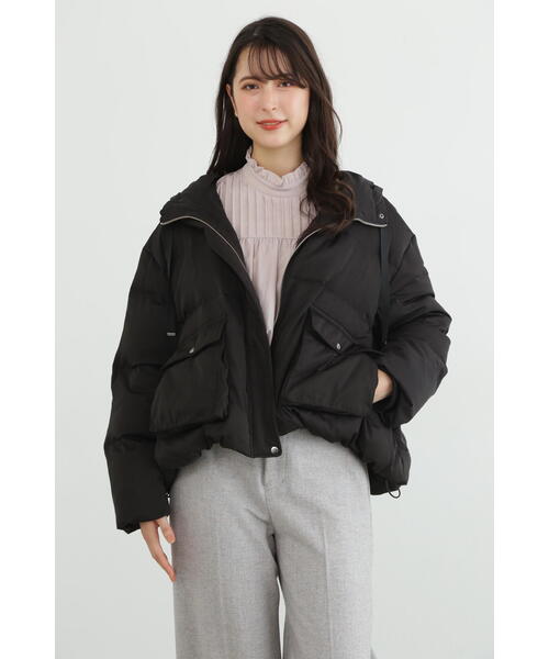 「JILL STUART」 ダウンジャケット MEDIUM ベージュ レディース_画像4