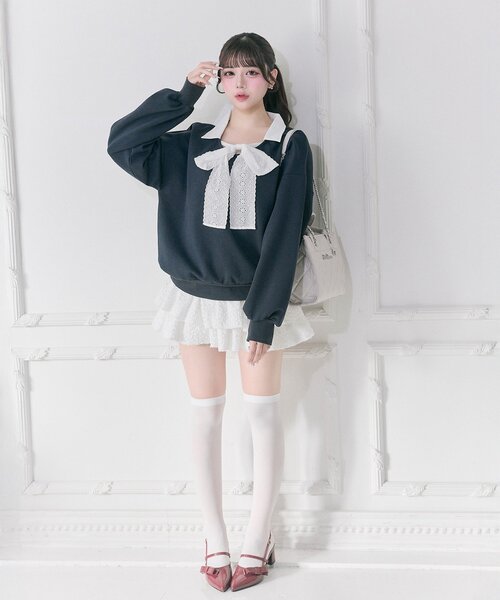 スカート OLLEBOREBLA/Storybook Scallop Skirt OLIVE des OLIVE（オリーブデオリーブ） スカート 「Belle Charme