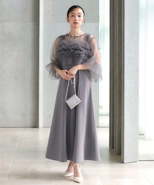 RUIRUE BOUTIQUE グレー Ｌドレス結婚式 3月購入1度着用 RUIRUE BOUTIQUE（ルイルエブティック） ドレス : ZOZOTOWN Yahoo!店