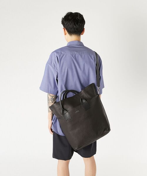 トートバッグ LEATHER TOTE BAG メンズ レディースの画像