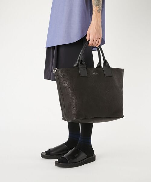 トートバッグ LEATHER TOTE BAG メンズ レディースの画像