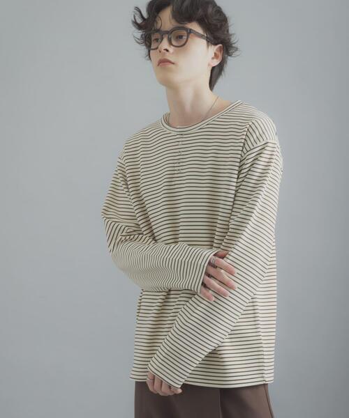 SENSE OF PLACE by URBAN RESEARCH ヘンリーネック tシャツ ボーダー