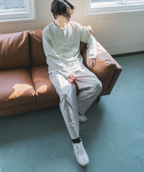 SENSE OF PLACE by URBAN RESEARCH tシャツ ボーダーヘンリーネック