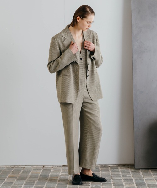 かぐれ【23SS 美品】⭐︎プリントジャンプスーツ kagure インド綿 CREDONA（クレドナ） オールインワン CHECK JQ JUMP SUIT/チェック