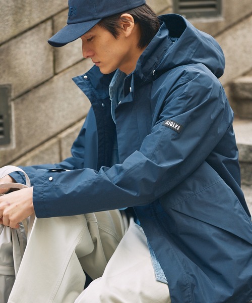 【美品、状態◎】AIGLE 1853 撥水、防風ナイロンジャケット AIGLE（エーグル） マウンテンパーカー ウインドブレーカー GORE-TEX