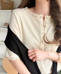 ヘンリーネック tシャツ 半袖 トレンドのヘン...の詳細画像2