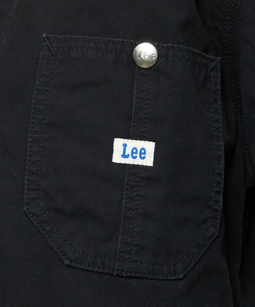 Lee コーティングジャケット ブラック Mサイズ Lee（リー） コート アウター エンジニアシャツジャケット DUNGAREES