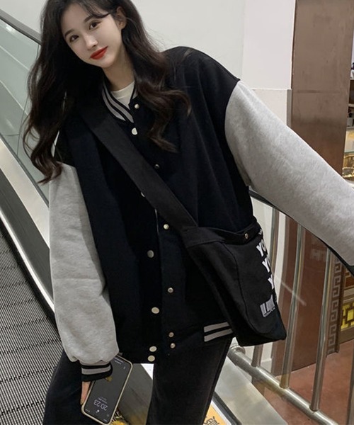 「GLAMOROUS JANE」 スタジャン FREE ブラック レディース_画像2