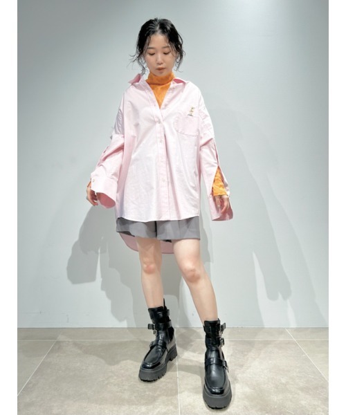 「LILY BROWN」 ハーフパンツ 1 ベージュ レディース_画像4