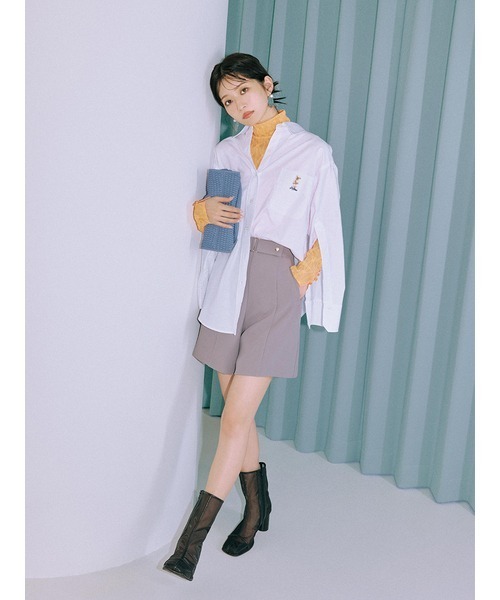 「LILY BROWN」 ハーフパンツ 1 ベージュ レディース_画像7