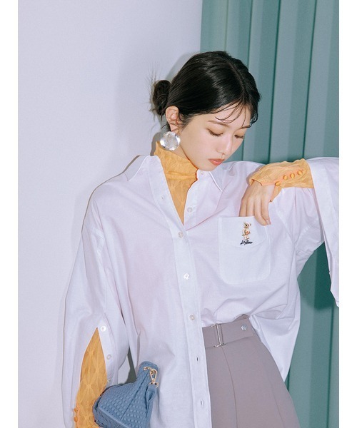 「LILY BROWN」 ハーフパンツ 1 ベージュ レディース_画像8