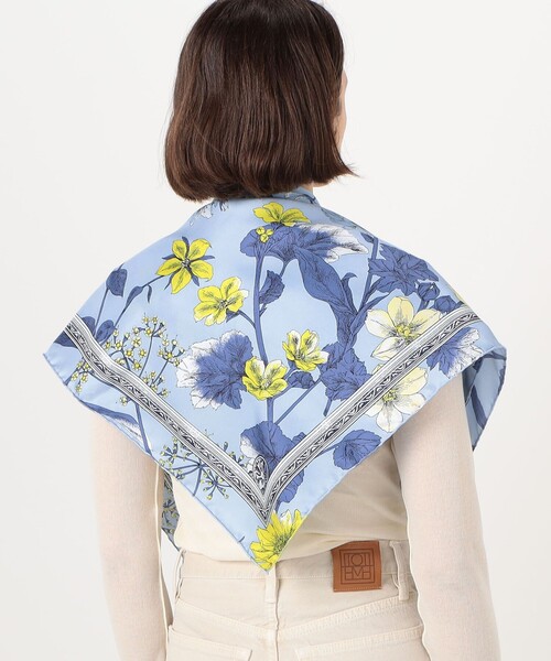 manipuri（マニプリ） スカーフ バンダナ manipuri FLOWER シルク