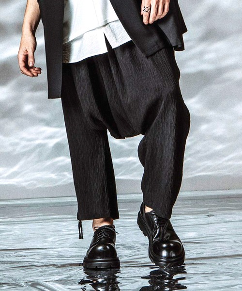 NO ID.（ノーアイディー） パンツ 「NO ID.」Drawstrings Sarrouel